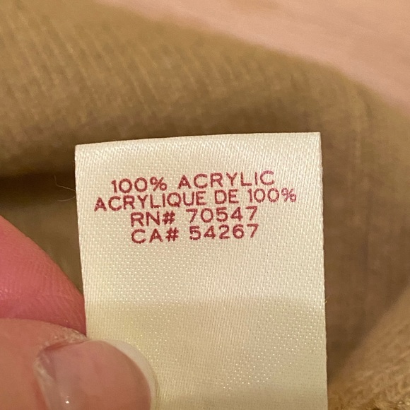 Lambeau Field Tan Knit Hat w Black Stripe  w Pom Pom /Made by 47 / One Size - Picture 5 of 8